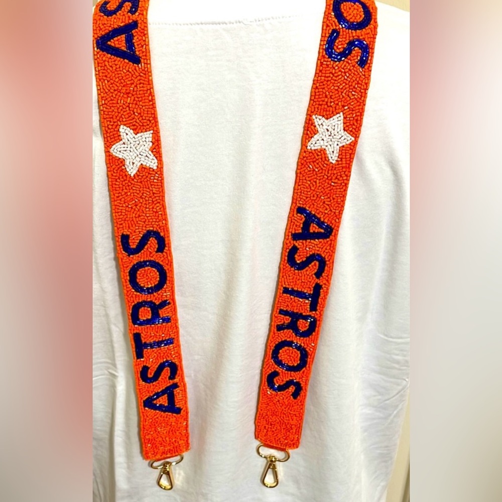 🎉⚾️ LAST ONE! NEW Astros and Stars Beaded Purse Strap